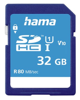 SDHC 32 GB clase 10 UHS-I 80 MB/S