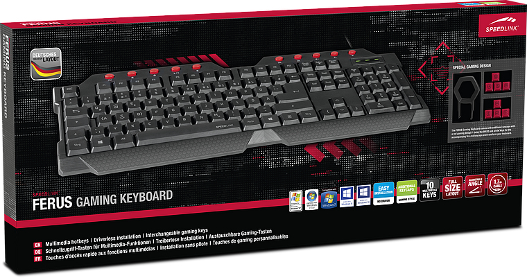 SPEEDLINK Ferus clavier Jouer USB Neuf - vue 2