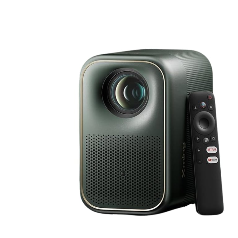 Xming Page One Projecteur avec Google TV, 1080P, 4K Pris en Charge, WiFi & Bluetooth, Dolby Audio, MEMC, Global Dimming, Home Cinéma & Extérieur - Neuf
