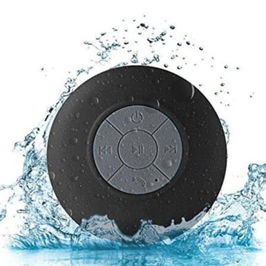 Enceinte Waterproof Bluetooth pour Smartphone Ventouse Haut-Parleur Micro Douche Petite (NOIR)