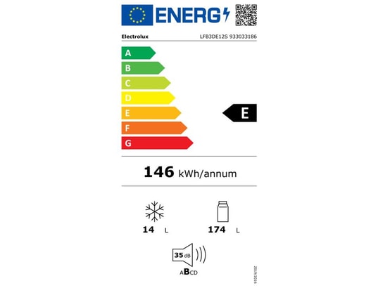 ELECTROLUX Réfrigérateur intégrable 1 porte 188 litres LFB3DE12S - vue 6
