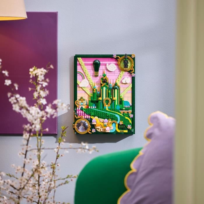 Wicked 75685 Tableau d'Emerald City - Set de Construction 3D pour Adulte - Maquette - Neuf