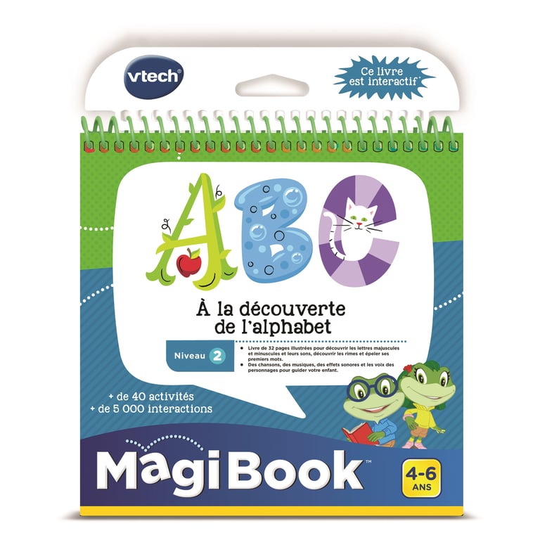 Livre Éducatif VTech 80-480605 – MagiBook ABC À La Découverte De L'Alphabet, Niveau 2 - vue 4