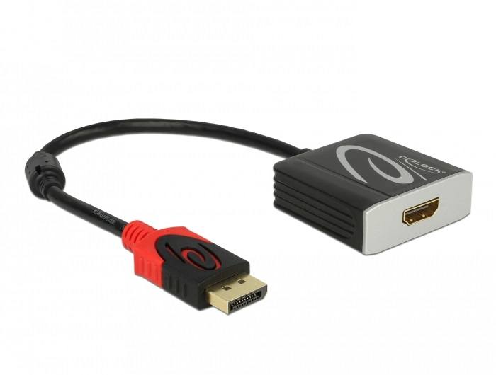 DeLOCK Adaptateur actif DisplayPort 1.4 à HDMI 4K 60 Hz HDR Neuf