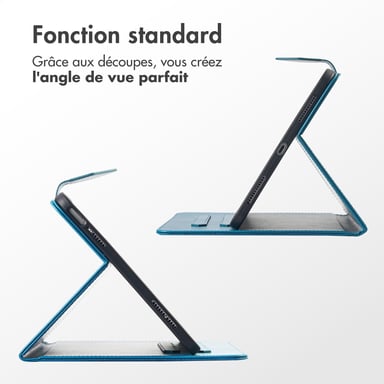 imoshion Coque tablette pour Samsung Galaxy Tab S9 11.0 pouces / S10 Lite / S10 FE / S9 FE 10.9 pouces - Turquoise