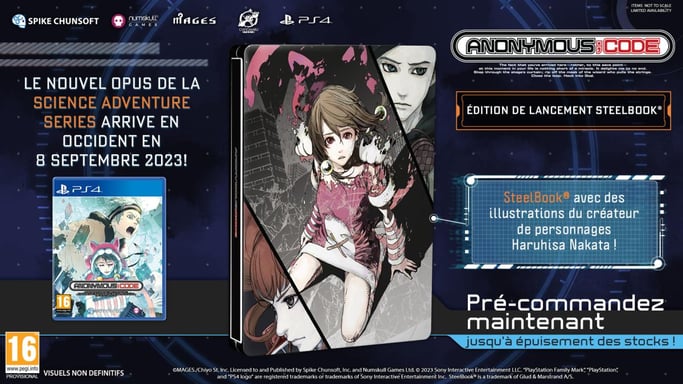 Código Anónimo SteelBook Edición de Lanzamiento PS4