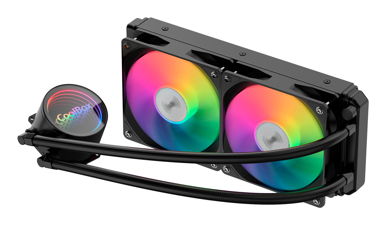 CoolBox Infinite Liquid 240 ARGB Processeur Kit de refroidissement du liquide 12 cm 1 pièce Neuf - vue 2