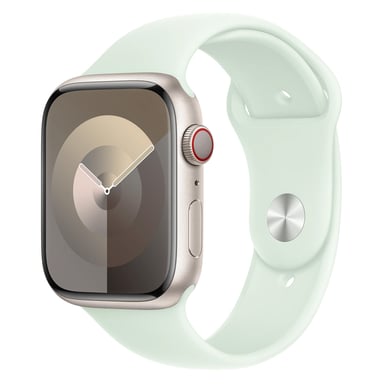 Sport Band pour Apple Watch Series 1 á 10 / SE / Ultra (2) (44/45/46/49 mm) - Taille S/M - Menthe Douce