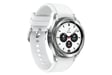 Galaxy Watch4 Classic 42mm Caja Plateada - Super AMOLED - Bluetooth - Pulsera Deportiva Blanca