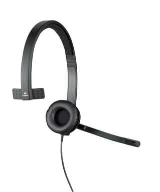 Logitech H570e Auriculares con cable de diadema para escritorio/centro de llamadas USB tipo A Negro