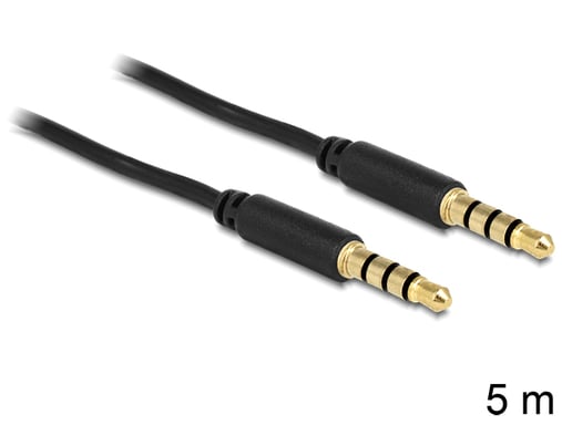 DeLOCK 83438 câble audio 5 m 3,5mm Noir