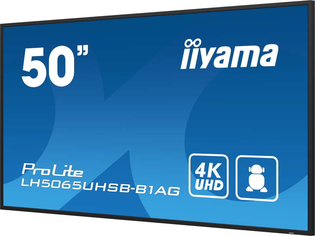 iiyama ProLite LH5065UHSB B1AG Classe de diagonale 50 49.5 visualisable écran LCD rétro éclairé par LED signalisation numérique Android 4K UHD 3840 x 2160 - vue 5