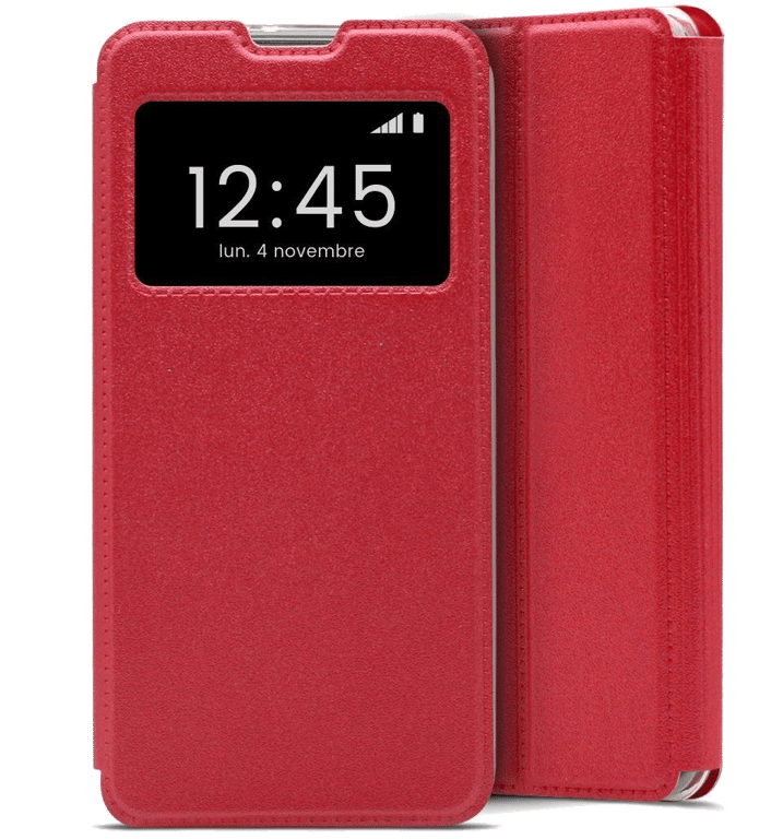 Etui Folio compatible Rouge Huawei Y6P