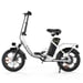 Bicicleta eléctrica isinwheel U4 para adultos, batería de 250 W, 36 V, 10,4 Ah, 16'', bicicletas eléctricas de paso bajo para adultos y adolescentes-Blanco