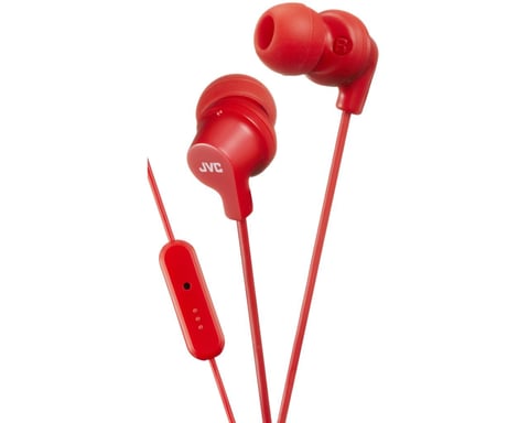 JVC HA-FR15-R-E Ecouteurs intra-auriculaires colorés avec télécommande et microphone