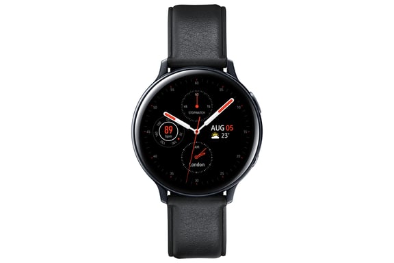 Galaxy Watch Active2 44mm Boitier en Acier Noir - Bluetooth - Bracelet Noir