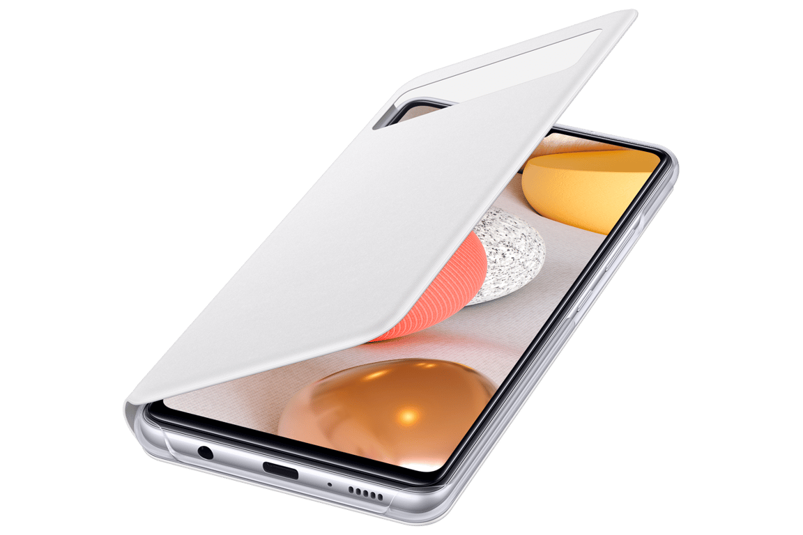Folio S View Cover Blanc pour Samsung G A42 5G Samsung