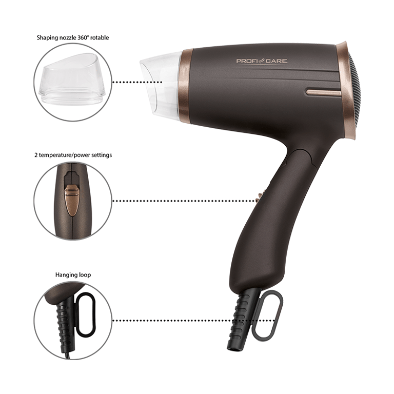 Sèche cheveux pliable Proficare PC HT 3009 Neuf - vue 5