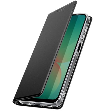 Dux Ducis Estuche para Samsung A26 satinado con tarjetero y soporte Negro