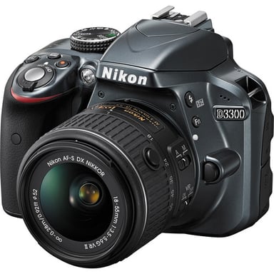 Nikon D3300 + 18-55mm f/3.5-5.6G VR II + 8GB Juego de cámara SLR 24,2 MP CMOS 6000 x 4000 Pixeles Negro