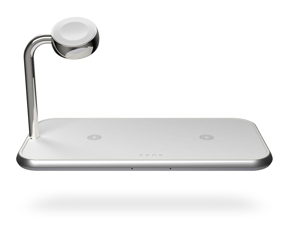 ZENS Dual+ Watch Aluminium Wireless Charger - vue 3