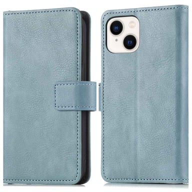 imoshion Étui de télephone portefeuille pour Apple iPhone 14 / 13 - Bleu clair