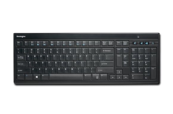 Kensington Slim Type Wireless Keyboard teclado Oficina RF inalámbrico QWERTY Español Negro