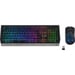 G-Lab Tungsten Keyboard Combo Wireless FR Mouse incluso +USB AZERTY Francese Nero