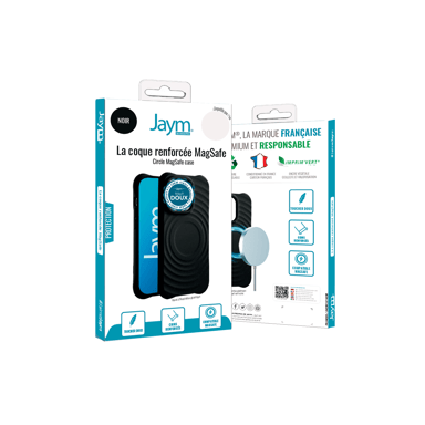 JAYM - Coque Silicone Premium Noire compatible [Apple iPhone 16 Pro] - 100% Silicone et Microfibre - Renforcée et Ultra Doux