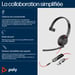 Poly Auriculares Blackwire 5210 monaural USB-C + conector de 3,5 mm + adaptador USB-C/A