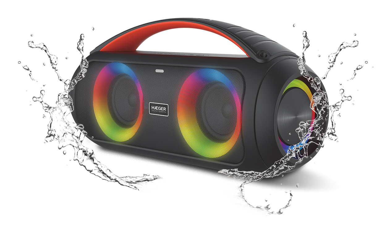 Enceinte Portable Haeger Cool Boom – 40 W, Bluetooth, USB-C, MicroSD - vue 2