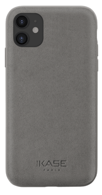Cover in Alcantara Suede per Apple iPhone 11, grigio tortora
