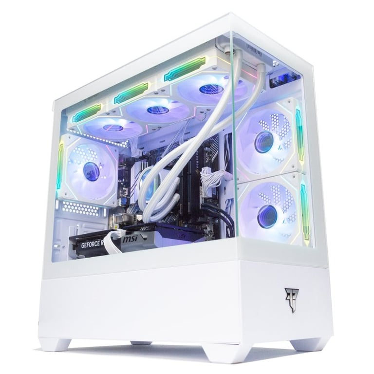 PC de bureau PcCom Ready AMD Ryzen 7 SSD RTX 5060 Ti Refroidissement liquide Windows 11 - vue 2