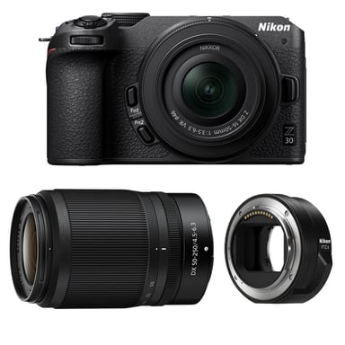 NIKON Z30 + Z 16-50 + Z 50-250 + adaptador FTZ II
