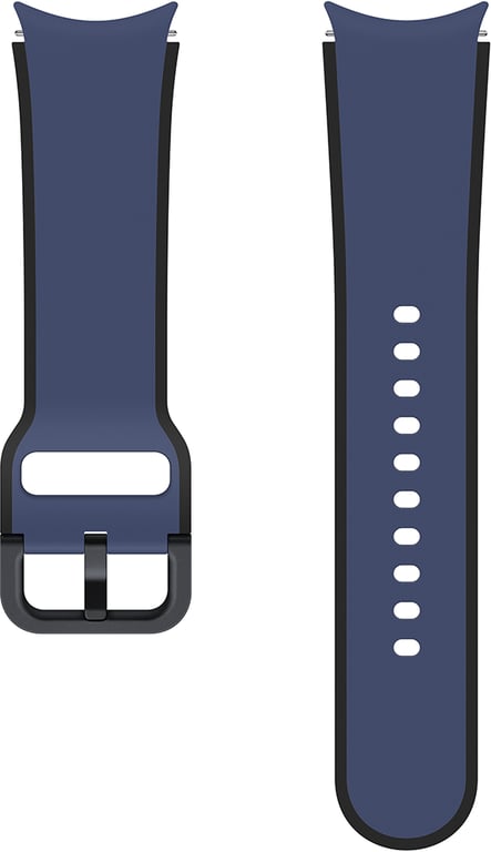 Bracelet Sport Bicolore pour G Watch Series 4/4 Classic/5/5 Pro/6/6 Classic 115mm, S/M Bleu Marine Samsung - Neuf