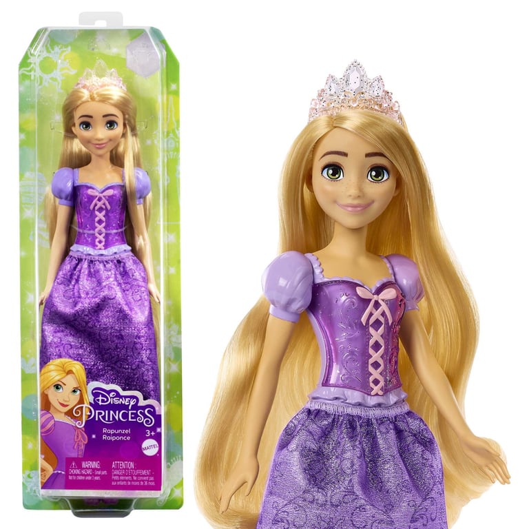 Poupée Raiponce Disney Princess Mattel HLW03 – Tenue Scintillante et Accessoires - vue 8