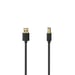 Hama 00201001 câble USB USB 2.0 1,5 m USB A USB B Noir, Argent