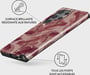 Burga Funda para Galaxy S24 Ultra Tough Resistente a los golpes modelo Tender Kiss Rojo