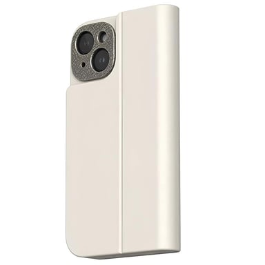Moshi Funda Folio MagSafe para iPhone 15 plegable con soporte y tarjeteros Blanco