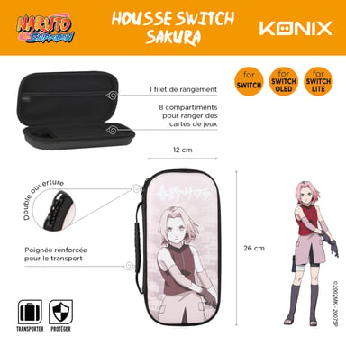 Funda protectora - KONIX - Naruto : Sakura - Switch