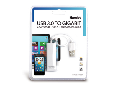 Hamlet HNU3GIGA carte réseau Ethernet 1000 Mbit/ Neuf - vue 2