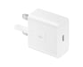 Samsung 15W PD Power Adapter (USB-C) (without Cable) Smartphone Blanc Intérieure