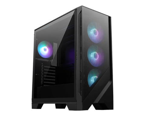 MSI MAG FORGE 321R AIRFLOW Midi Tower CPU Nero, Trasparente