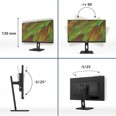 Philips serie 3000 27B1N3800/00 Display LED 68,6 cm (27'') 3840 x 2160 pixel 4K Ultra HD LCD Nero