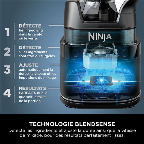 Mixeur Ninja Detect Power Blender Pro 2 en 1 15 modes 10 vitesses - vue 4