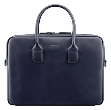 Bolsa para portátil/tablet 11-14'', Aspecto de piel, Parte inferior reforzada, Compatible con MacBook Air/Pro 13'', Azul
