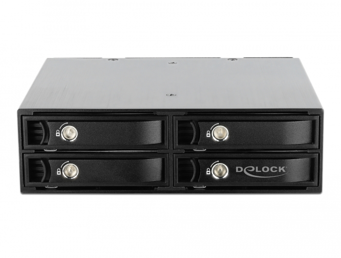 DeLOCK Rack mobile 5.25? pour 4 x SSD 2.5? U.2 NVMe avec plateaux verrouillables Neuf - vue 3