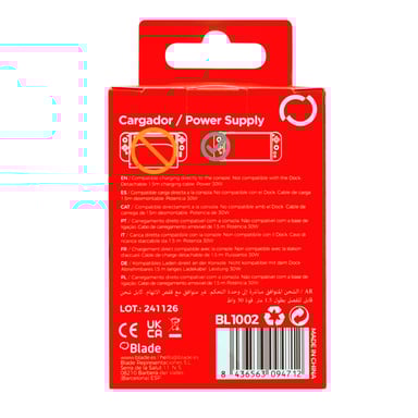 Blade Gaming BL1002 chargeur d'appareils mobiles Consoles portables Noir Secteur Intérieure