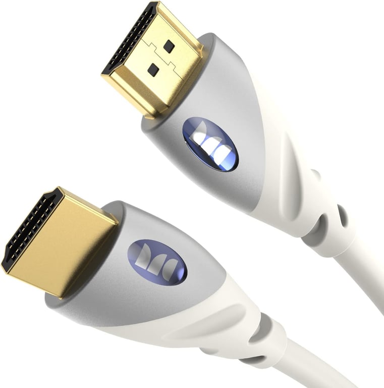 Cable HDMI Monster - Resolución 4K - Vídeo HDR - 18 GBPS - Velocidad del rayo - Conectores V-Grip - Triple blindaje - 1,82 metros - Garantía de por vida - Nuevo