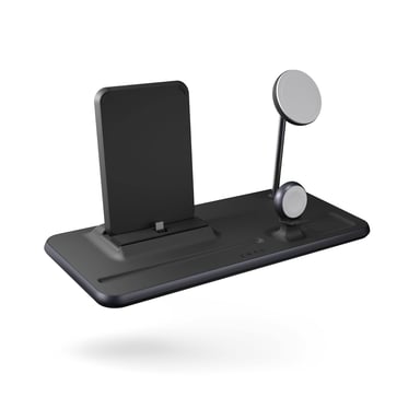ZENS ZEDC21B/00 cargador de dispositivos móviles Auriculares, Ordenador portátil, Smartphone, Smartwatch, Tableta Negro Sector Carga inalámbrica Carga rápida Interior